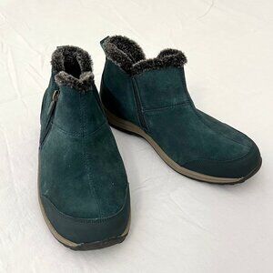 Easy Spirit Women’s Ankle Boots Essherier, Teal Suede, Size 8WW
